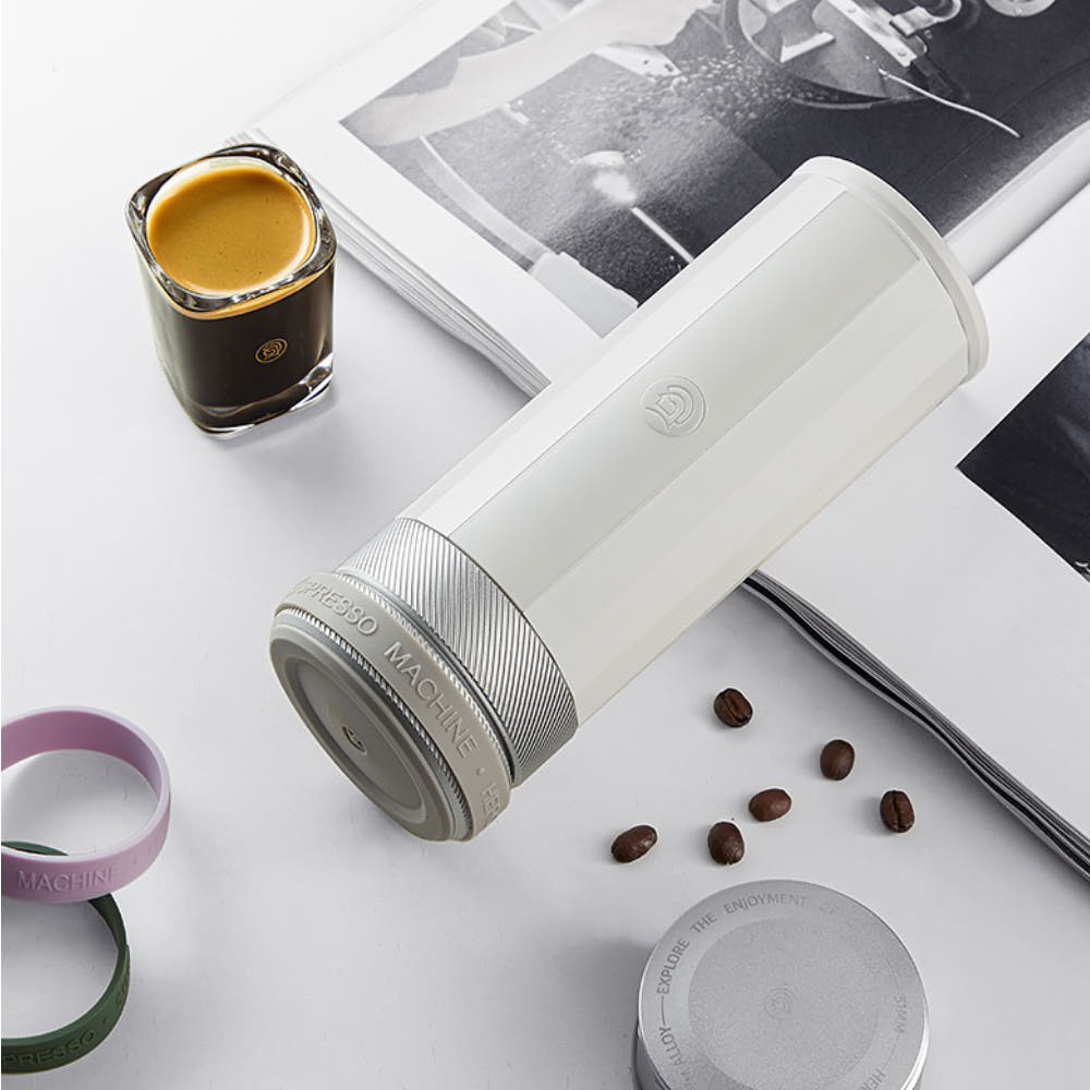 zeroHero 프로 전동 에스프레소 머신 커피추출기 휴대용 커피메이커 화이트