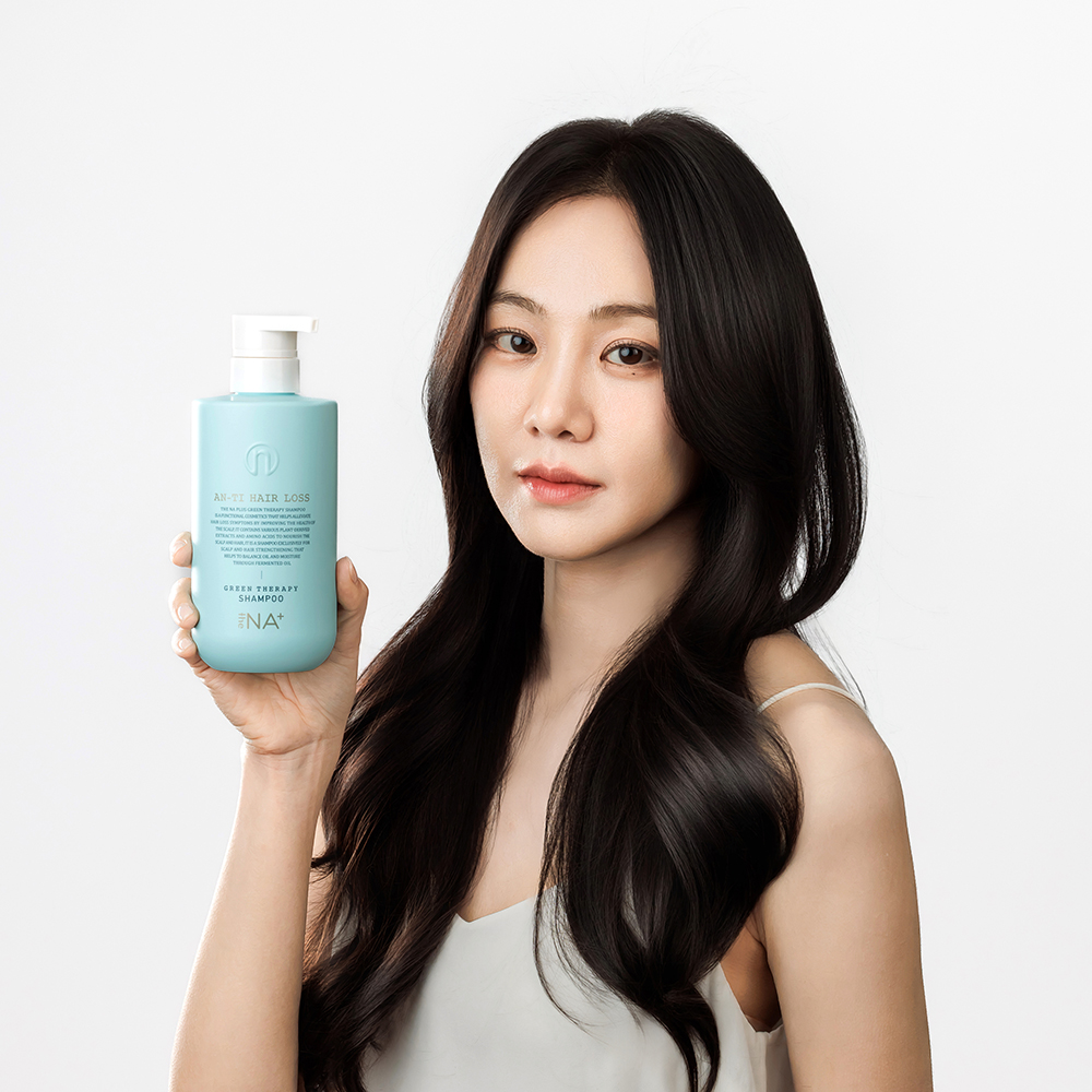 더나플러스 그린테라피 수분크림 약산성 탈모샴푸 500ml 저자극 프리미엄 한지은 샴푸 - 상세 이미지 4