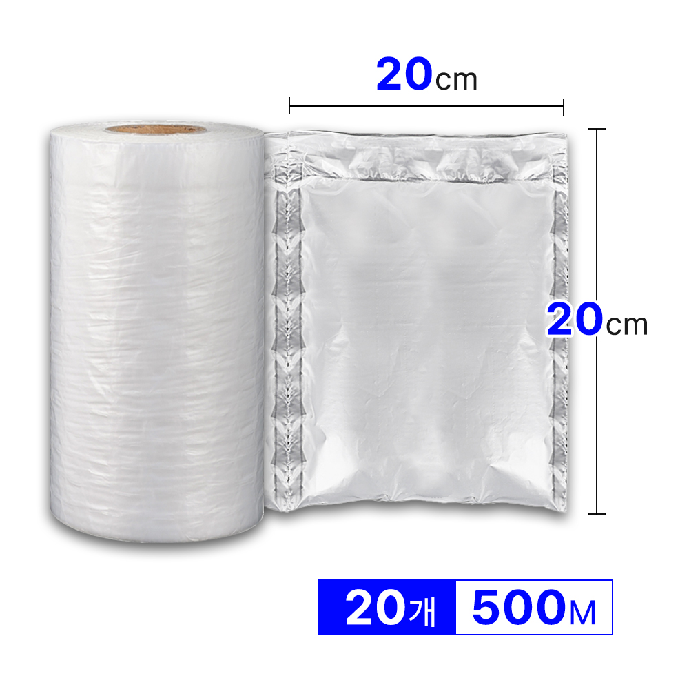 제이팩 블록형 에어쿠션필름 에어캡기계필름 에어캡제조기 D.20x20cm x500m, 20개 - 상품 이미지