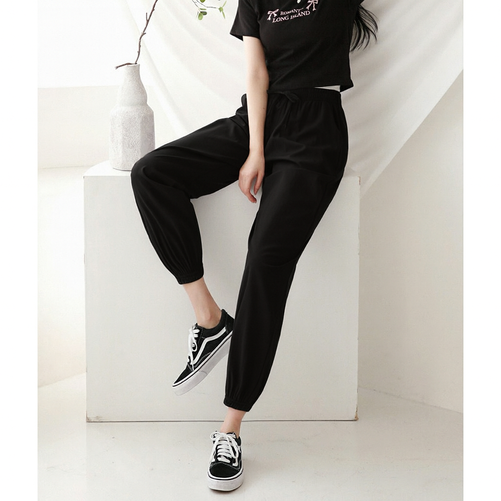 여자 밴딩 팬츠 1+1 조거 와이드 세트 원데이핏 ONeday Fit - 상세 이미지 5