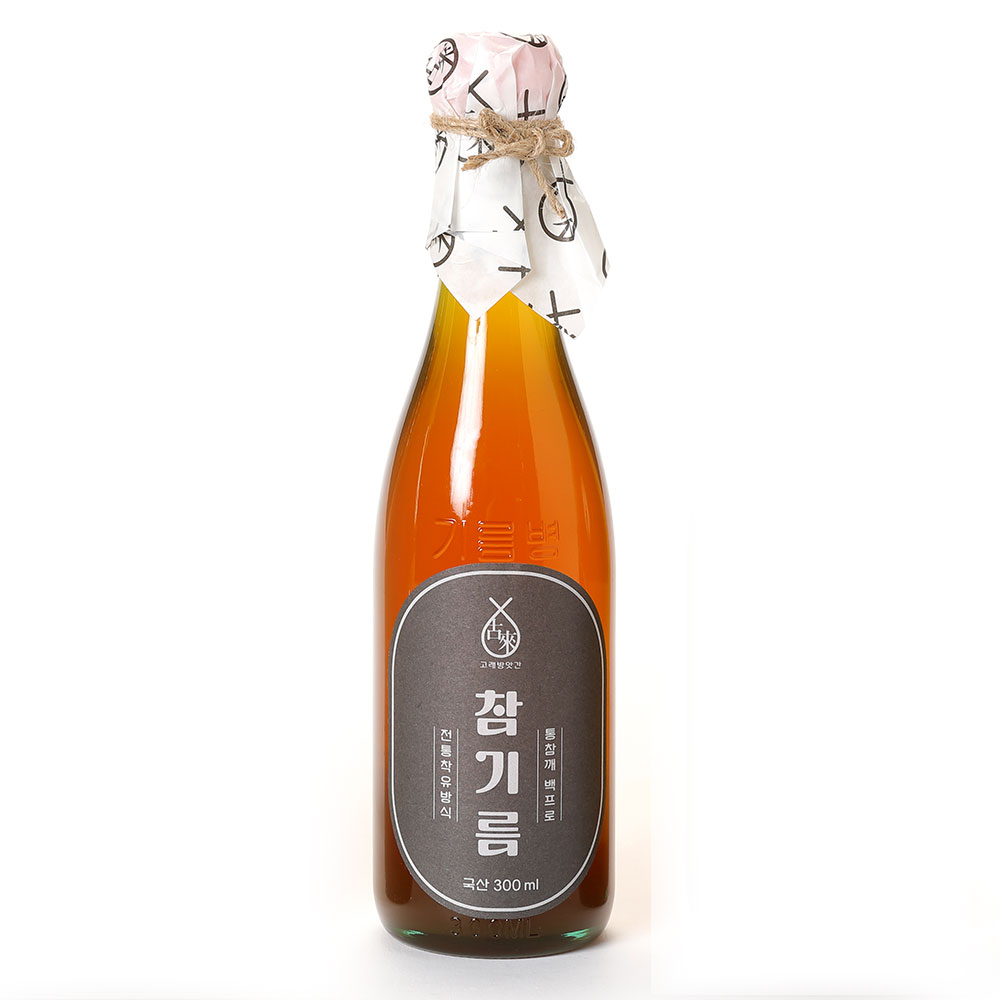 고래방앗간 국산 저온압착 고소한 참기름 300ml