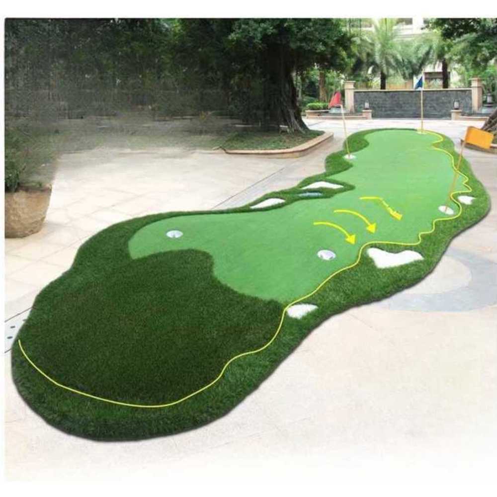 골프 퍼팅연습기 실내 연습 퍼터 집중 훈련 도구 1.5x3.5m 빠른 잔디-0.5CM - 상품 이미지