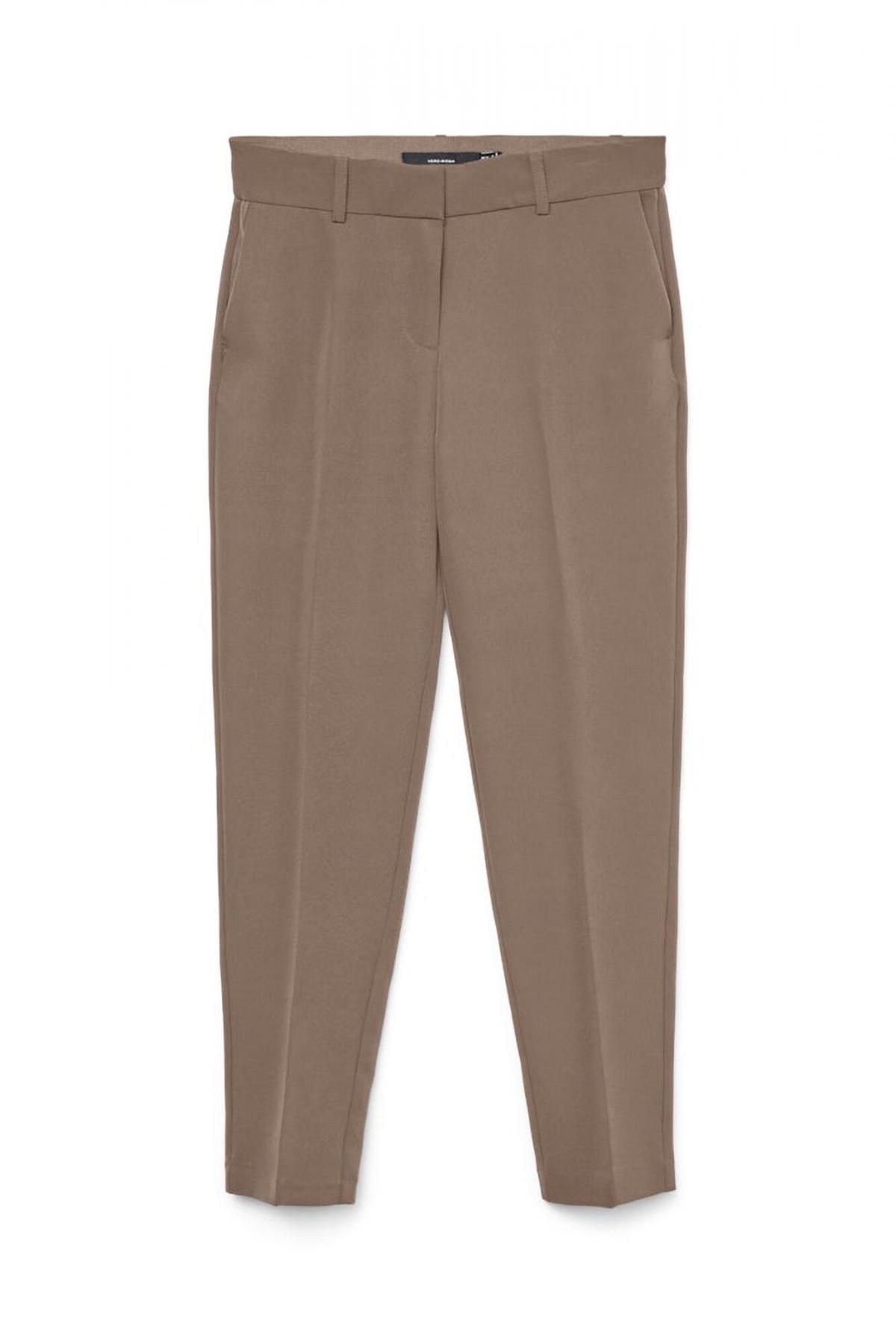 베로모다 테크니컬 하이웨이스트 슬림핏 정장 팬츠 3722153 MARRON - 상세 이미지 5