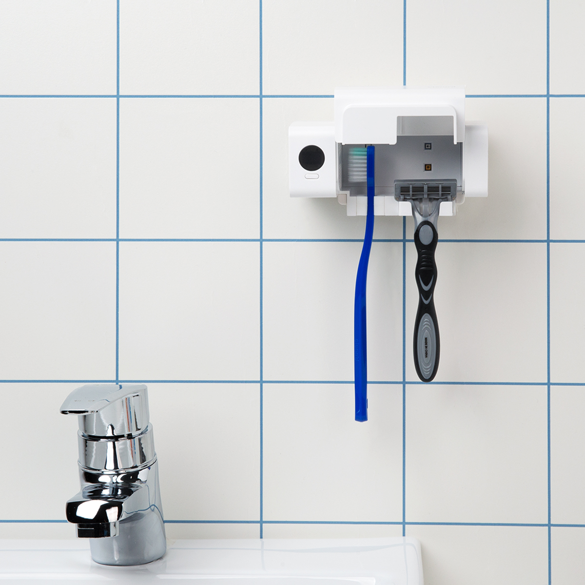 클린디 가정용 무선 2인용 칫솔살균기 트윈디 CL-406 화이트