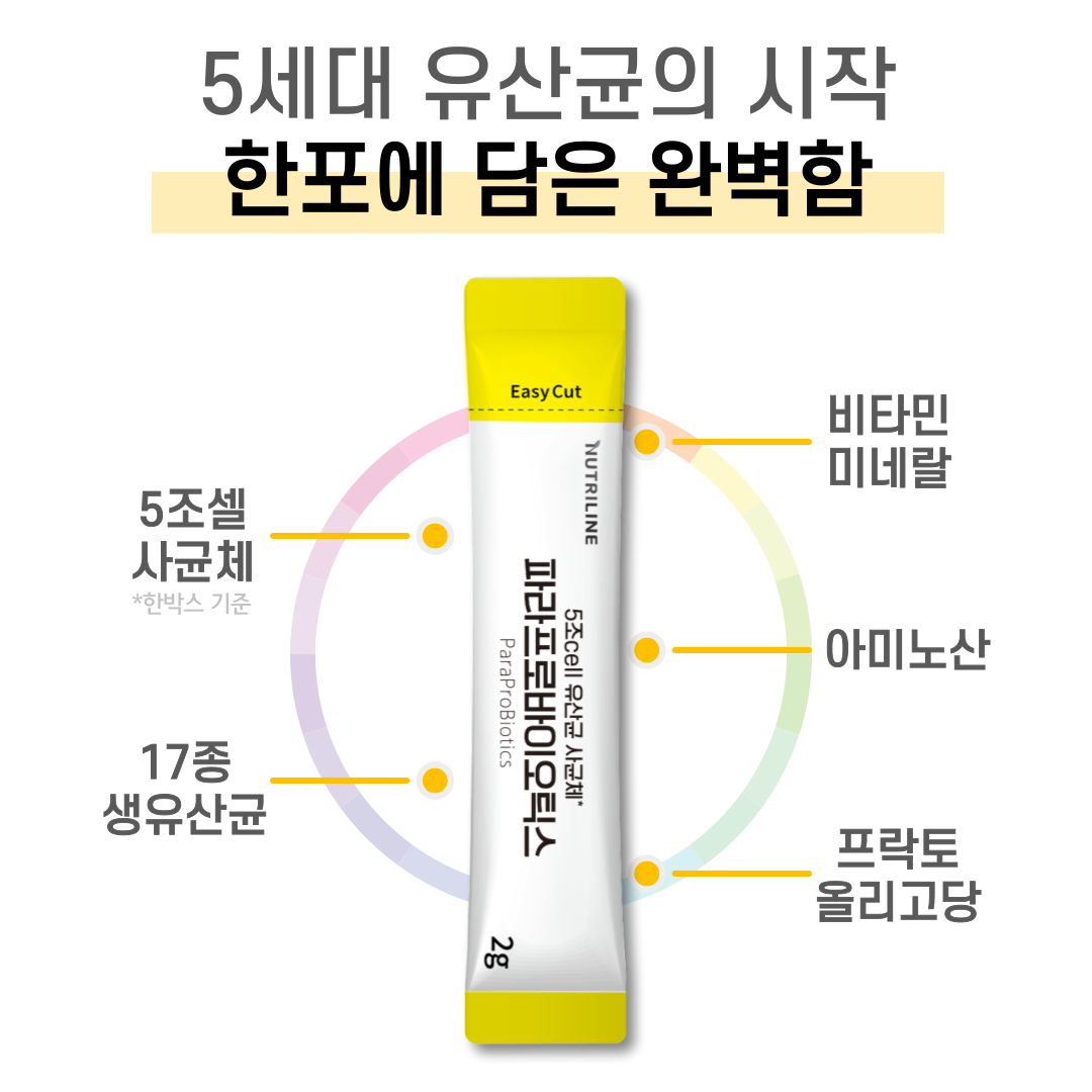 5세대 4조 사균체 유산균 파라프로바이오틱스 30포, 3개 - 상세 이미지 5