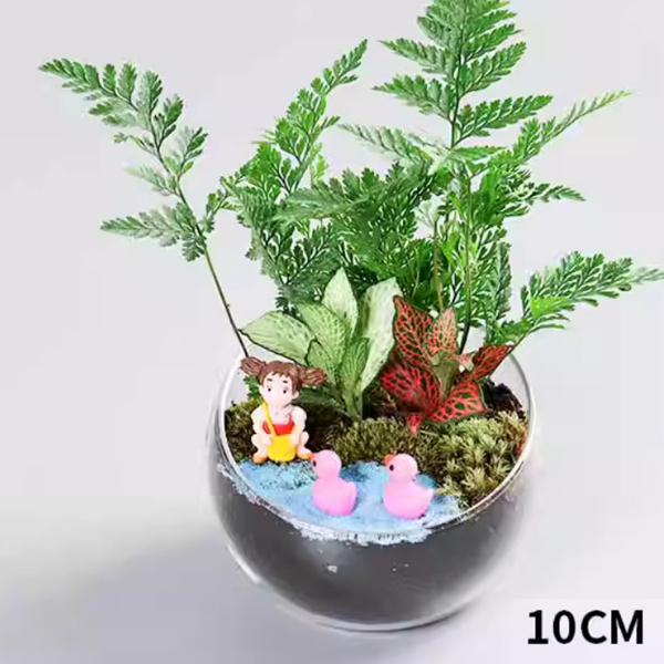 용기 단지 사선 유리 이끼 테라리움 만들기 DIY 사선꽃병 유리수반 소중대 - 상세 이미지 2