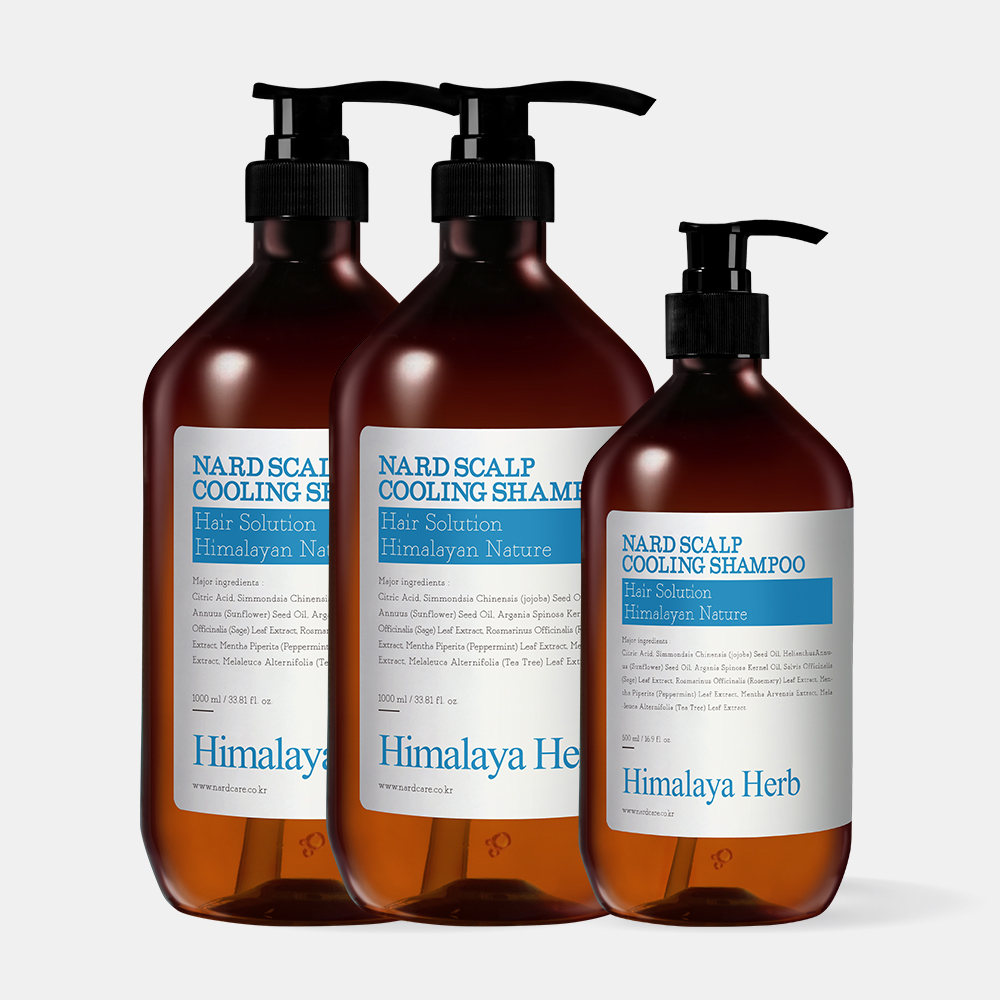 [쿨링SET] 나드 지성 두피 쿨샴푸 박하쿨 멘톨 두피열 쿨링 1,000ml