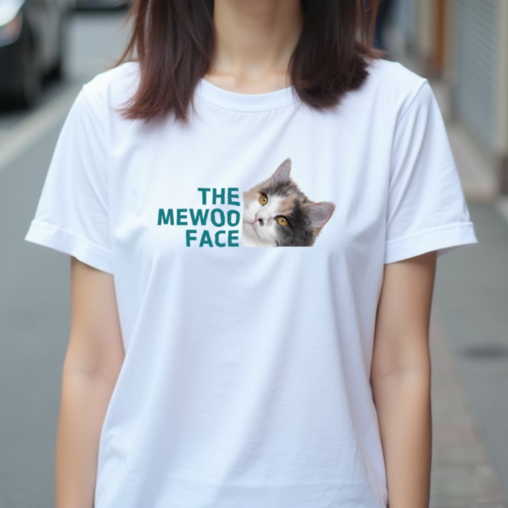 1+1 반팔티 제작 강아지 고양이 커스텀 티셔츠 프린팅 소량인쇄 티셔츠제작 - 상품 이미지