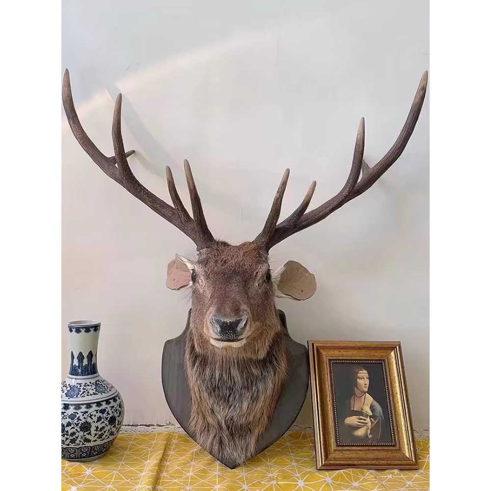 사슴 헌팅트로피 인테리어용 벽걸이 장식 인조 모형 A형 80cm - 상세 이미지 3