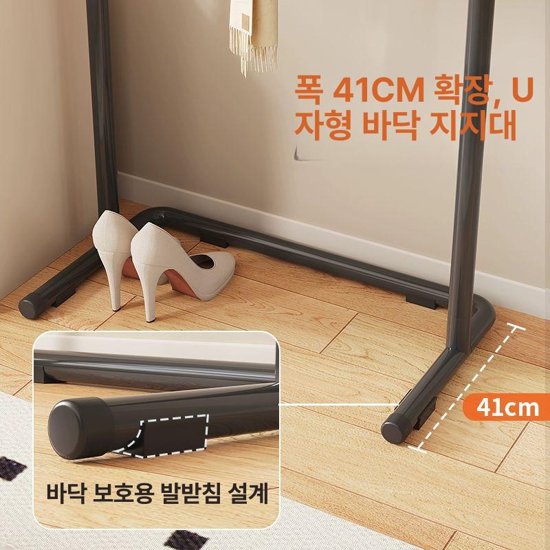 양면행거 옷가게 의류매장 이동식 실버볼 디스플레이 크림화이트 60cm 두꺼운 22파이 - 상세 이미지 5