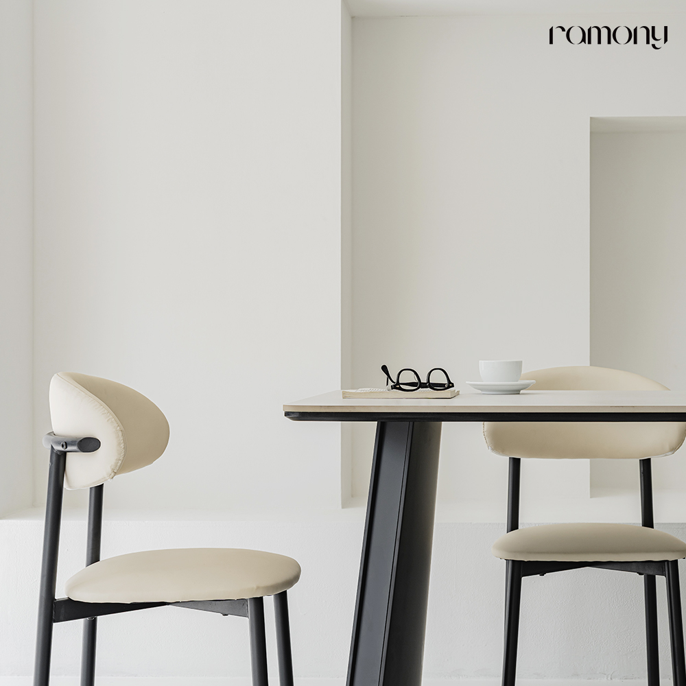 라모니 프리미엄 포세린 세라믹 4인용 식탁 30T 모던화이트 1600