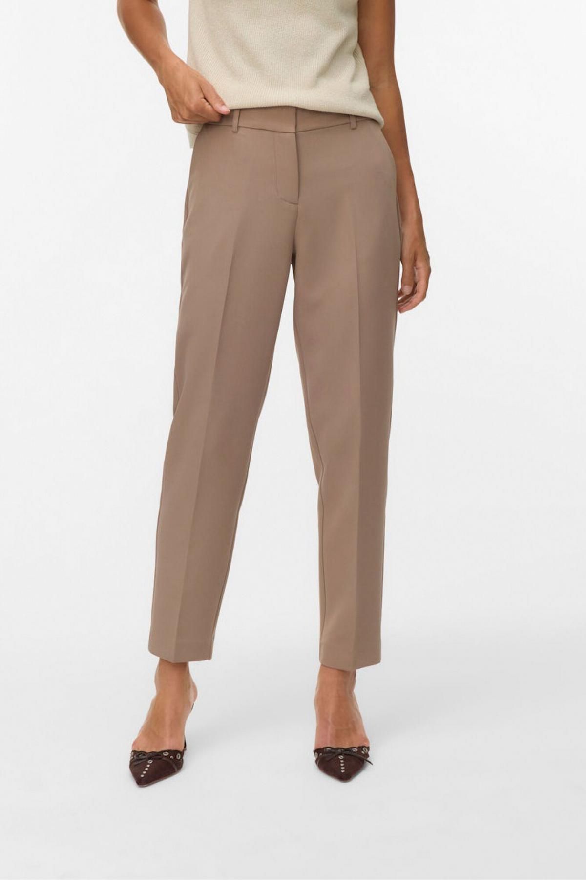 베로모다 테크니컬 하이웨이스트 슬림핏 정장 팬츠 3722153 MARRON - 상품 이미지