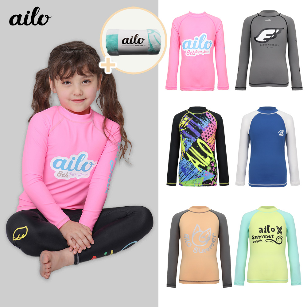 에일로 키즈 래쉬가드&레깅스 WR004 PK