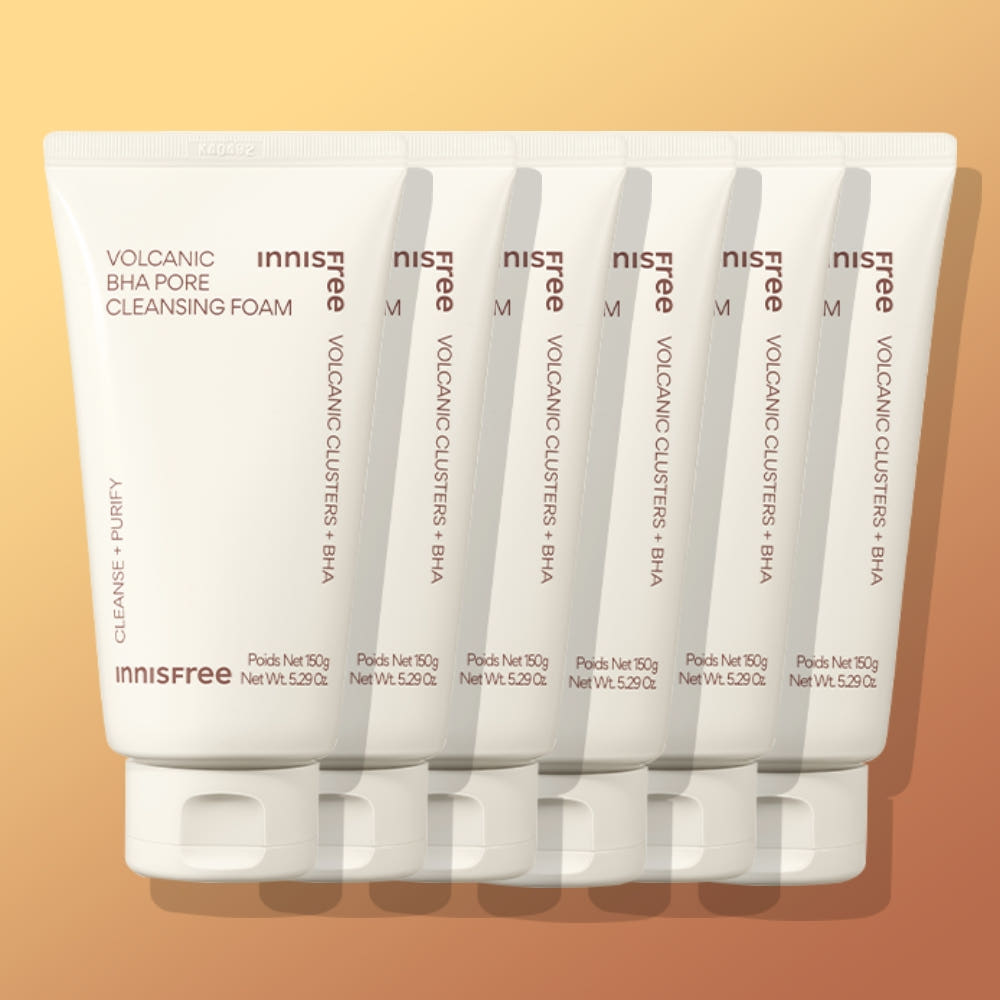 이니스프리 이니스프리 화산송이 바하 모공 폼클렌징 150ml, 6개