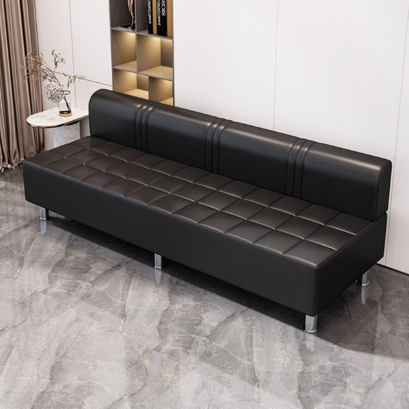 미용실 대기의자 긴 병원 등받이 쇼파 대기실 장의자 블랙 / 1.1m