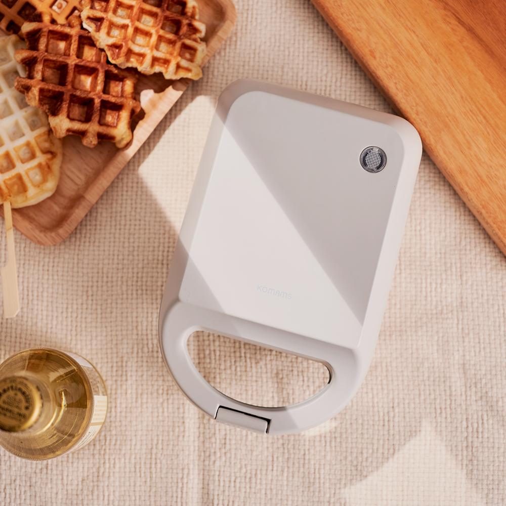 코맘스 1구 샌드위치 와플메이커 그레이 - WM1169G