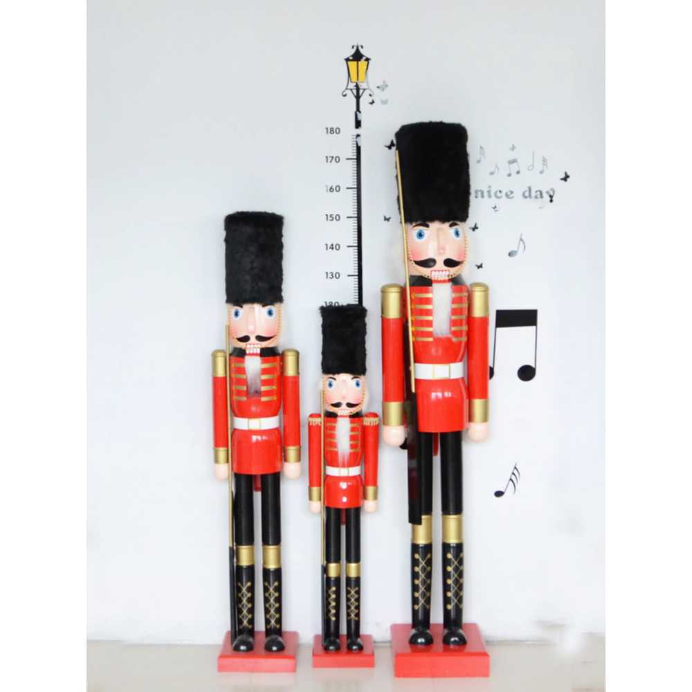 대형 호두까기 인형 카페 인테리어 포인트 장식 데코 A형 인형(높이 50cm) - 상세 이미지 5