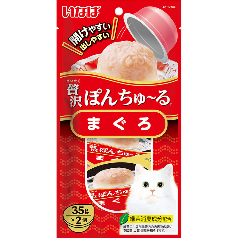 일본 참치 이나바 펫푸드 고급 퐁 츄르 35g x 2개 TSC-41 고양이사료 - 메인 이미지