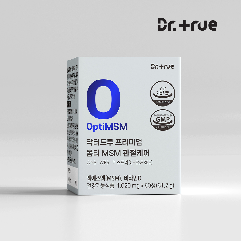 닥터트루 프리미엄 옵티 MSM 관절 케어 연골 영양 엠에스엠 60정, 1개