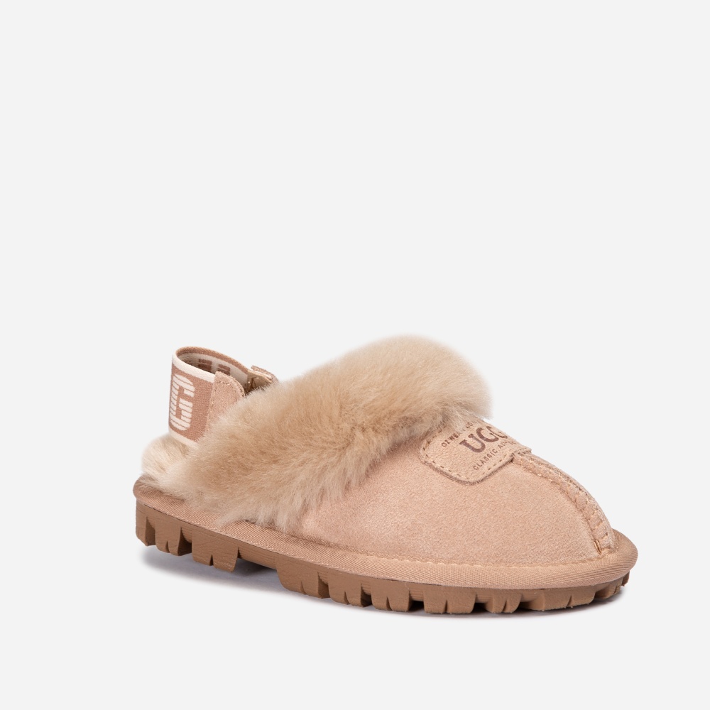 호주 어그 25FW 오즈웨어 키즈 코케트 슬리퍼 엘라스틱 로고 스트랩 탈부착 2CM OB114KCD - 상세 이미지 5