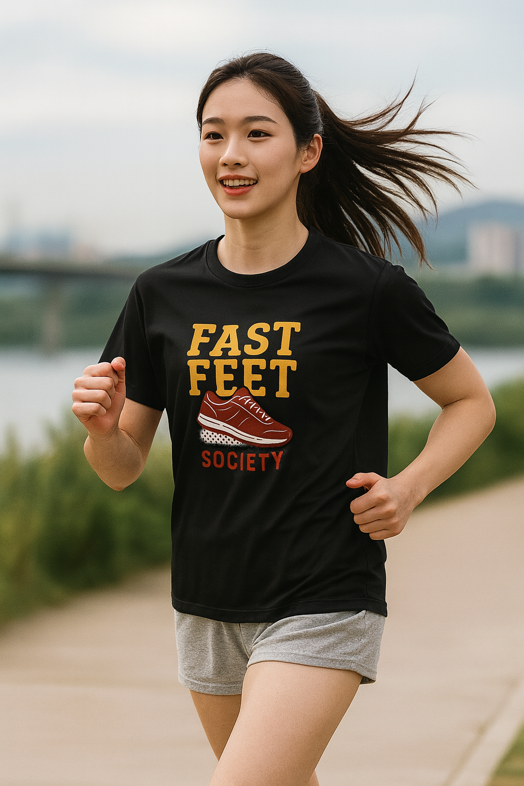 페스트 핏 소사이어티 러닝 / 스탠다드핏 폴리 드라이 경량 메쉬 반팔 티셔츠 / 폴리100 UV차단 남성 여성 러닝 운동 BLUEDUCKS / 8가지 색상