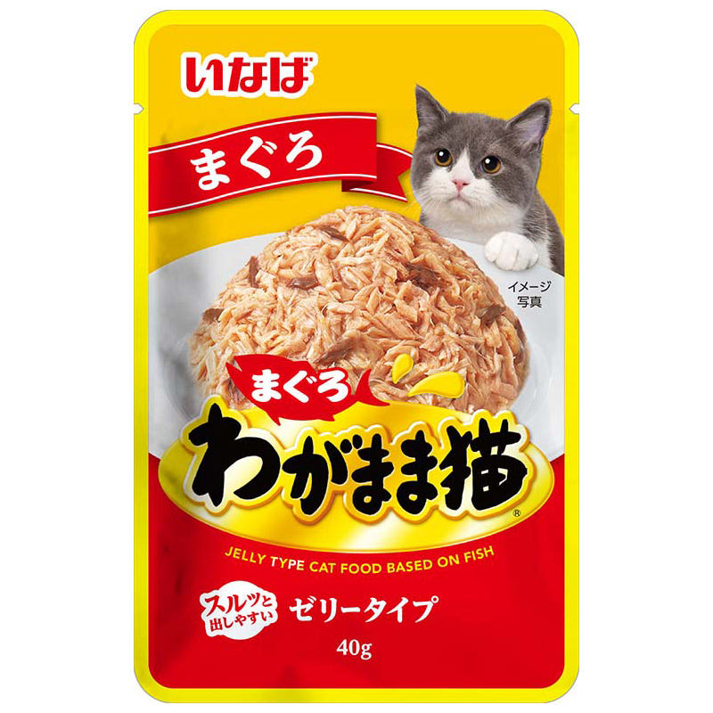 일본 참치맛 이나바 펫푸드 제멋대로 고양이 파우치 40g