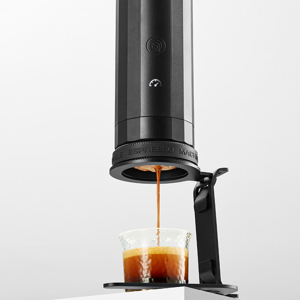 zeroHero 프로 전동 에스프레소 머신 커피추출기 휴대용 커피메이커 블랙