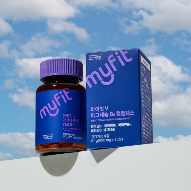 [6개월] 동국제약 마이핏V 마그네슘B6 콤플렉스 900MG 90정, 2개