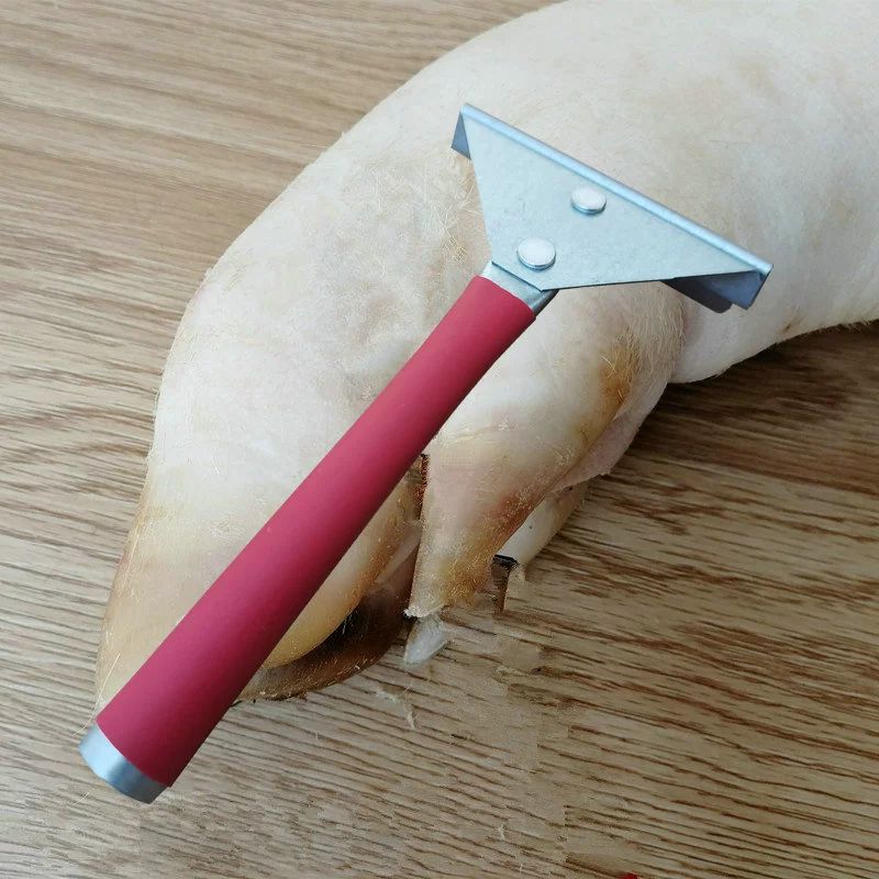 돼지털 면도기 족발 스크레퍼 면도날 깎기 비계 실버 - 상세 이미지 2
