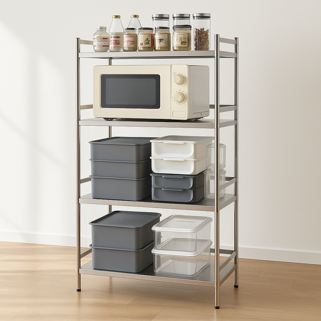 스텐선반 철제 수납선반 다용도 팬트리 시스템 모듈 선반장 600 3단