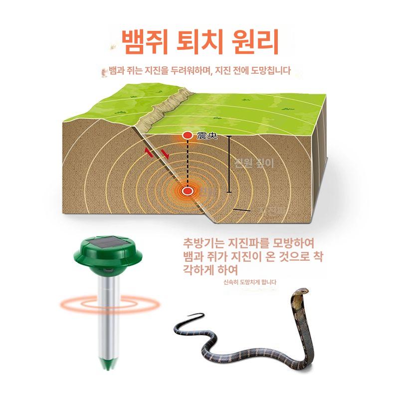 퇴치기 야생동물 경보음 조류 비둘기 충전 고라니 태양광 312S 뱀 퇴치제 2개입 - 상세 이미지 3