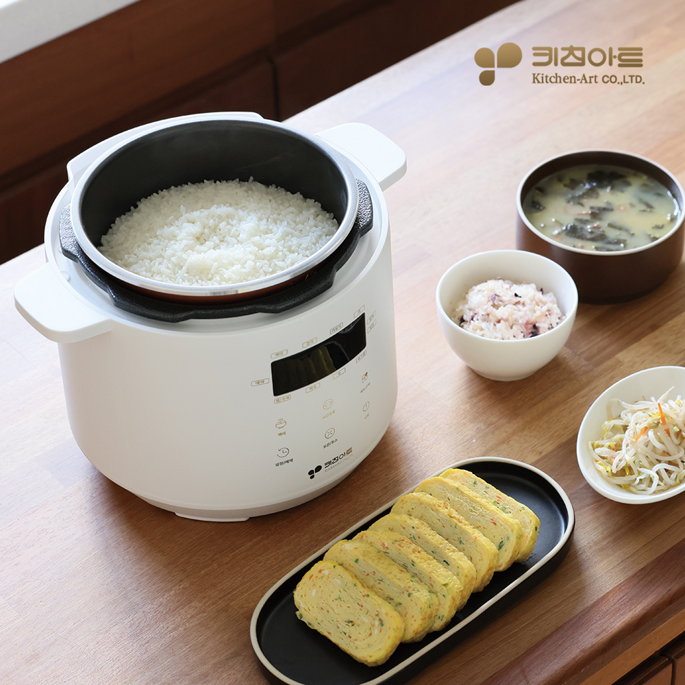 키친아트 미니밥솥 압력기능 소형 전기밥솥 밥통 신혼 혼밥 원룸 자취생 1인용 2인용 3인용