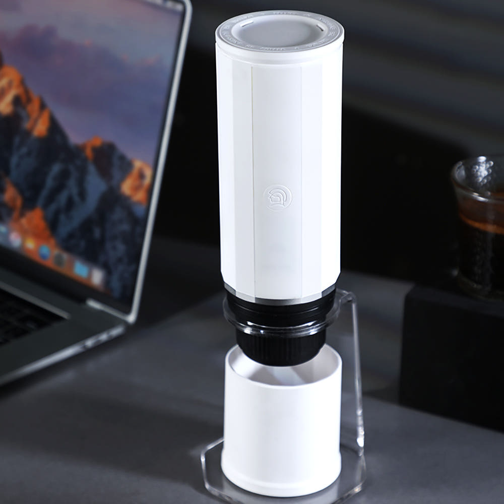 zeroHero 전동 에스프레소 머신 캡슐겸용 휴대용 커피메이커 추출기 화이트