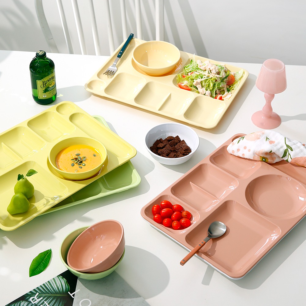 국산 올인디너 식판&볼 세트 화이트 외 성인급식