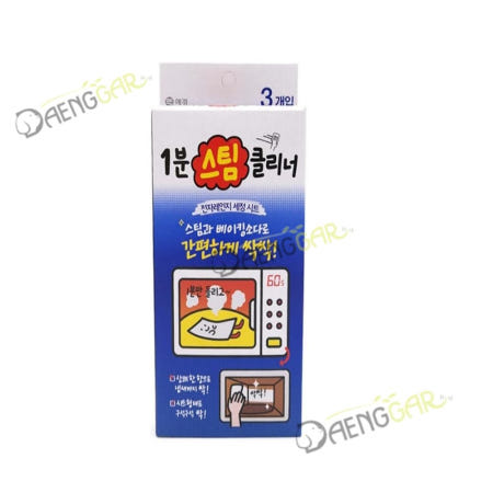 DBINTER 협력사 DGR 애경 1분 스팀 클리너 전자 세정 시트 3매 1EA 에어프라이어청소