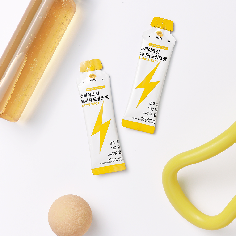 PNBG 스파이크샷 에너지젤 레몬맛 40ml 10포 러닝 마라톤 등산 헬스 자전거 골프 - 상세 이미지 2