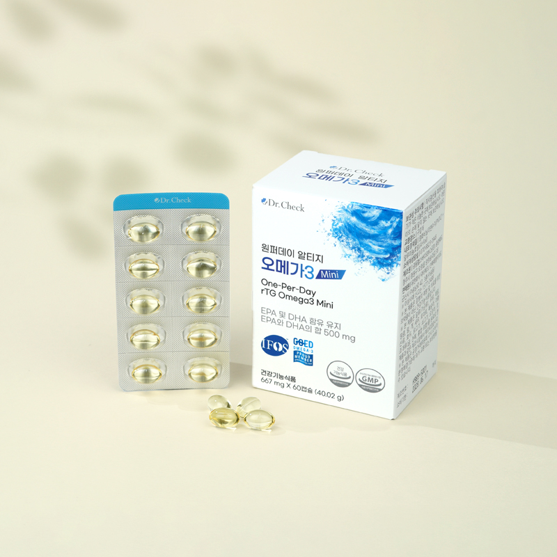 닥터체크 원퍼데이 알티지 오메가3 Mini 60캡슐, 1개 이미지 4