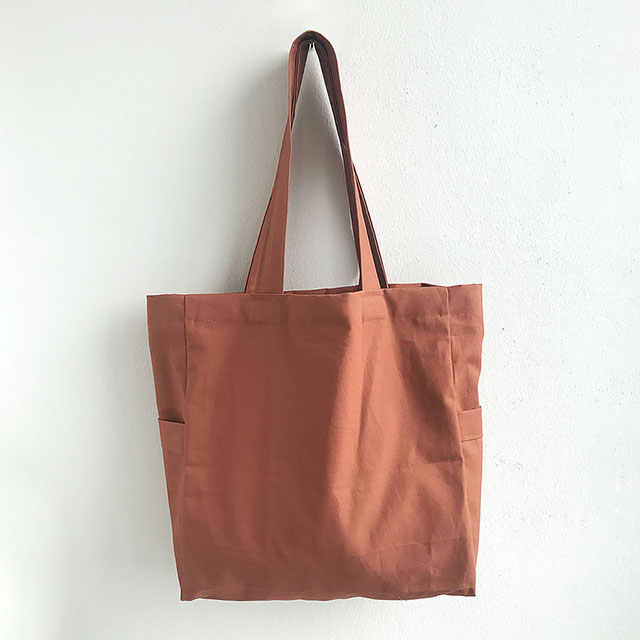보부상에코백 무지캔버스백 포켓 숄더백 마카롱에코백 펌킨