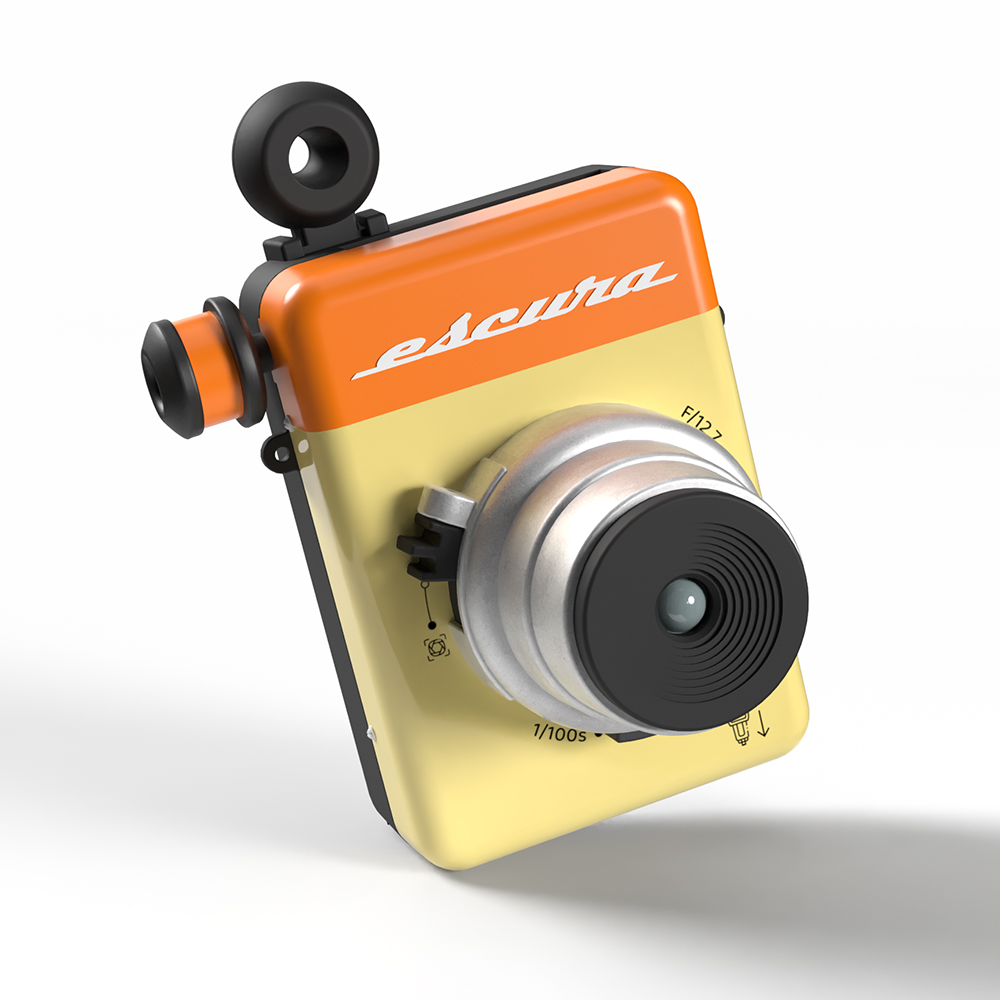 에스쿠라 필름카메라 수동 즉석카메라 인스턴트60s 트로피컬브리즈 오렌지