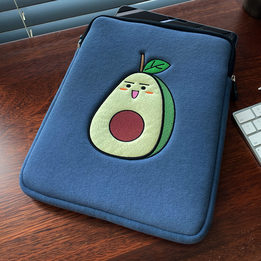 아보씨 아이패드파우치 태블릿 갤럭시탭 캐릭터 아보카도 28/33cm(11인치 13인치)