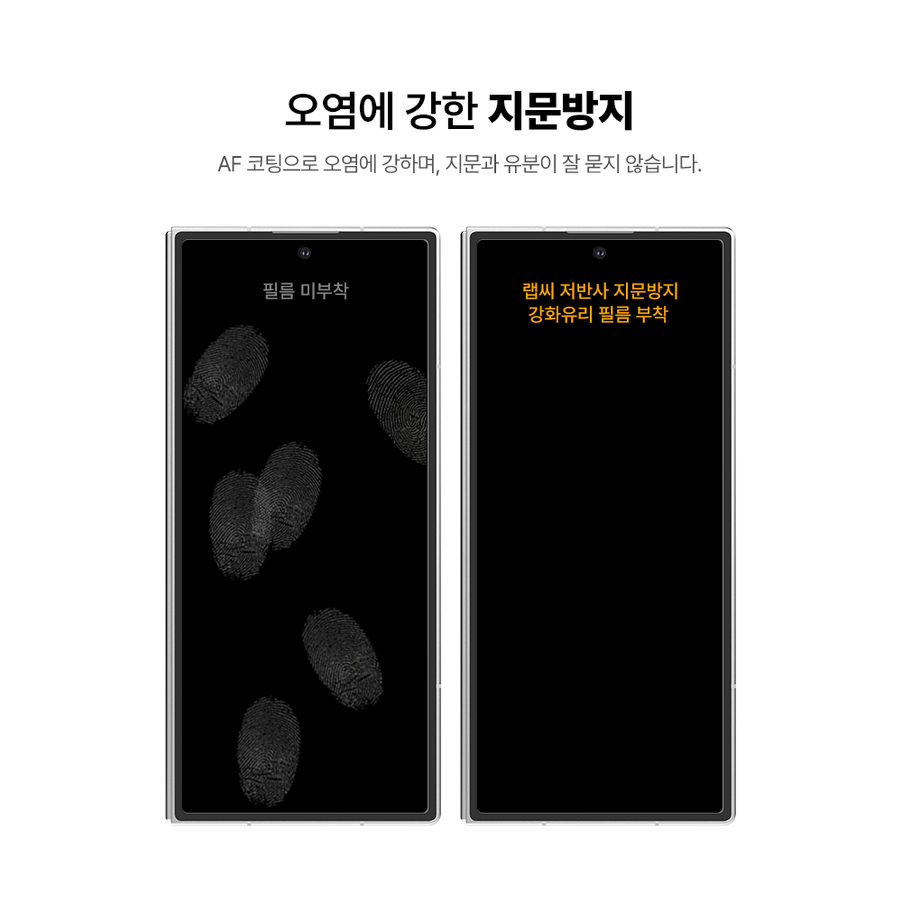 랩씨 9H 지문방지 저반사 풀커버 강화유리 액정보호필름 갤럭시Z 폴드7, 2매입 - 상세 이미지 5