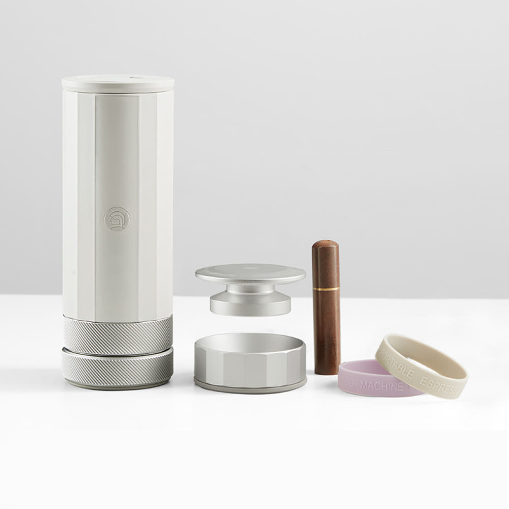 제로히어로 프로 전동 에스프레소 머신 무선 커피추출기 휴대용 캠핑용 화이트