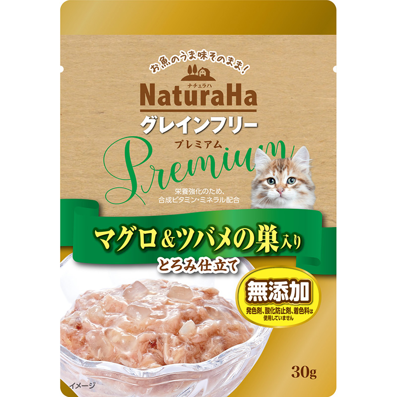 일본 참치 & 연와 제비집 마루칸 선라이즈 내추럴하 그레인 프리 Premium 30g 고양이사료 - 상품 이미지