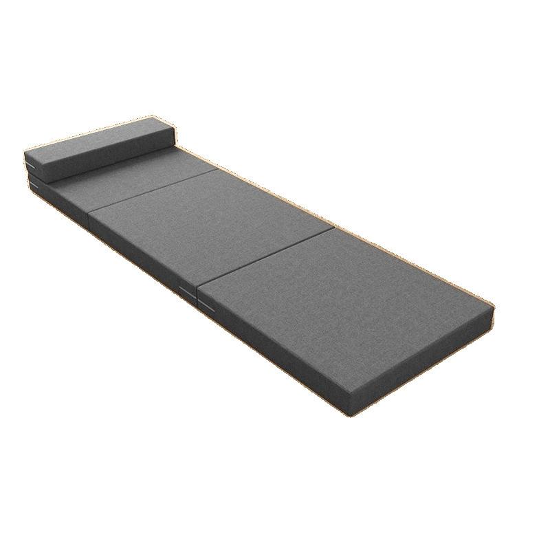 사무실용 접이식 낮잠 매트 단단한 접이식 매트리스 연그레이 두께 5cm 가방 없음 60cmx200CM 업그레이드된 헤드레스트 이미지 6