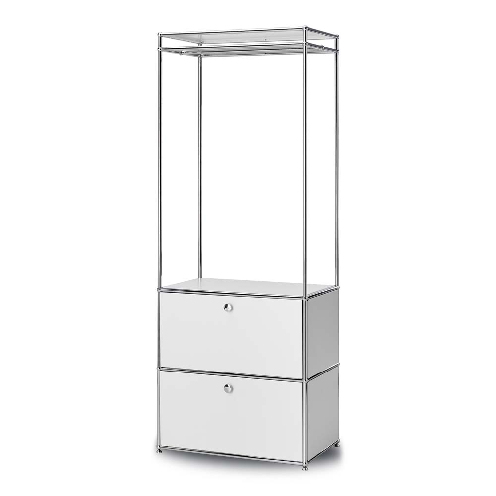 이가페 시스템행거 미드센츄리 드레스룸 클로 2도어 행거수납장