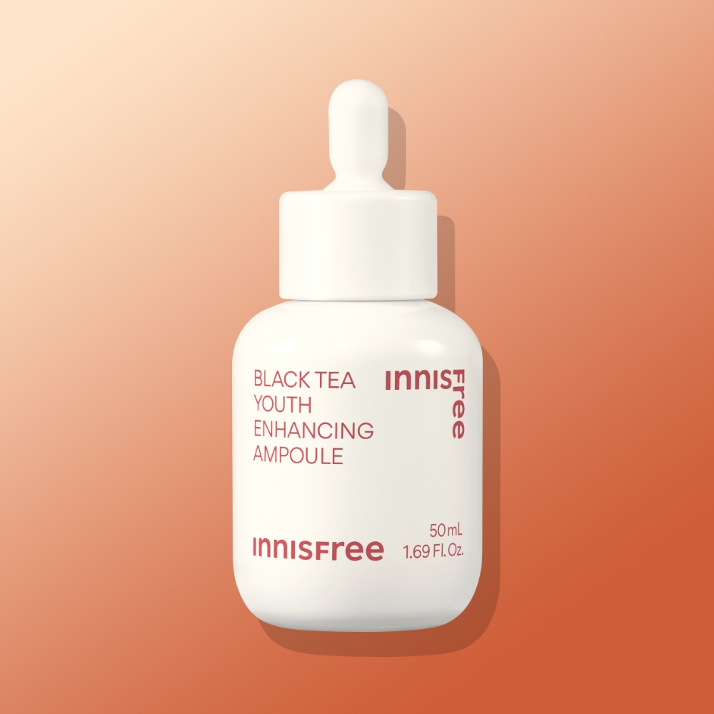 이니스프리 블랙티 유스 인핸싱 앰플 대용량 50mL / 미백 탄력 주름개선 피부결 에센스