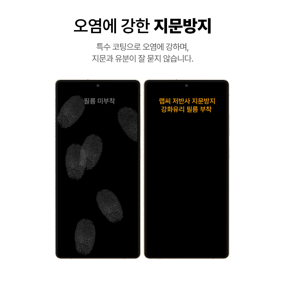 랩씨 9H 지문방지 저반사 풀커버 강화유리 액정보호필름 갤럭시S25 울트라, 2매입 이미지 6