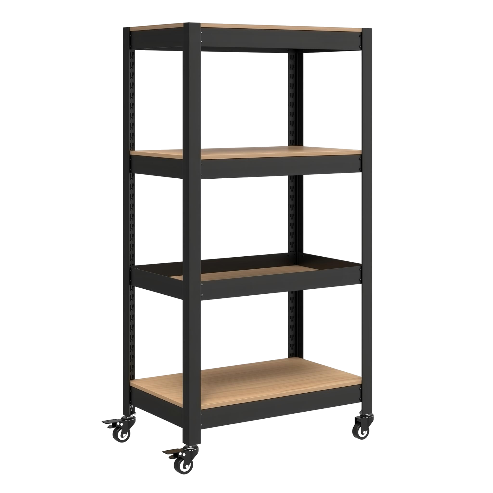 바퀴선반 바퀴달린선반 틈새 트롤리 이동식 트레이 홈던트 4단 303075