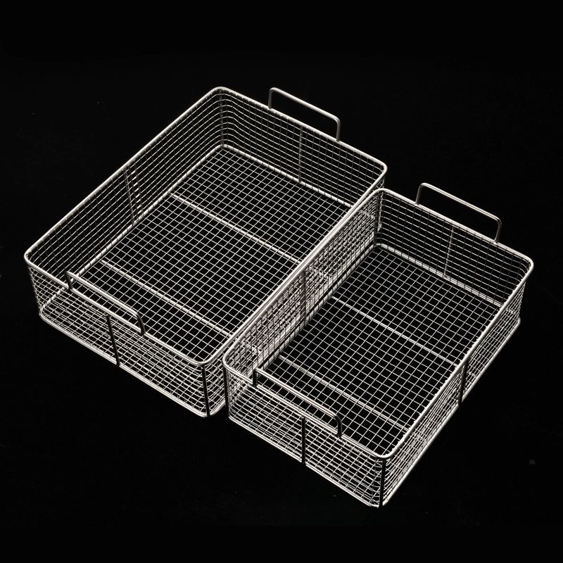 사각 스텐 채망 체반 바구니 스테인리스 소쿠리 과일 특대형 외부 손잡이 38x25cm - 상세 이미지 3