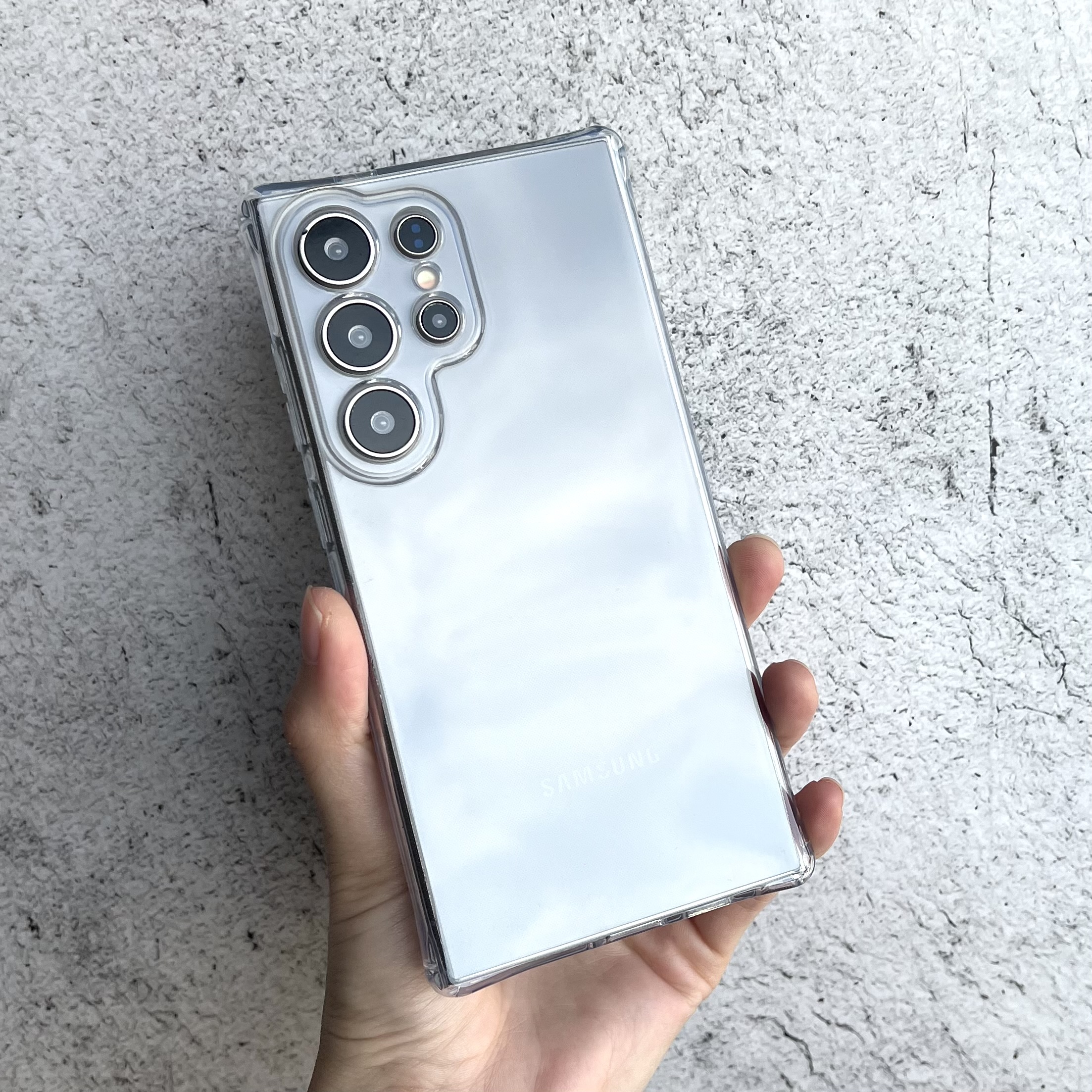 변색없는 젤리 범퍼 슬림 풀커버 카메라보호 투명, 갤럭시S25 울트라 - 상품 이미지